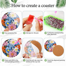 Load image into Gallery viewer, 6Pcs Wooden Animals DIY Coaster Diamond Dot Kits for Adults Beginners