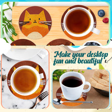 Load image into Gallery viewer, 6Pcs Wooden Animals DIY Coaster Diamond Dot Kits for Adults Beginners