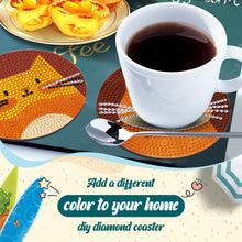 Load image into Gallery viewer, 6Pcs Wooden Animals DIY Coaster Diamond Dot Kits for Adults Beginners