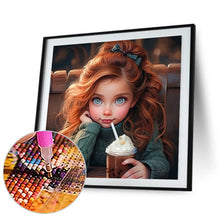 Load image into Gallery viewer, Diamond Painting - Full Round - Cute big-eyed girl (40*40CM)