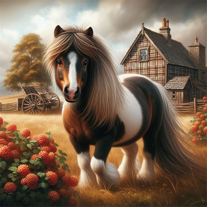 Diamond Painting - Full Round - Horse (40*40CM)