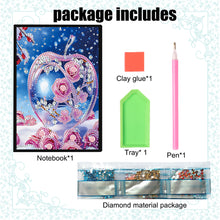 Load image into Gallery viewer, Special Shaped Crystal Apple 5D DIY Diamond Art Painting Notebook Kit for Adults