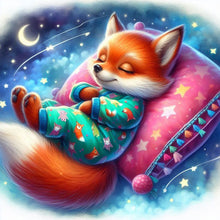 Load image into Gallery viewer, Diamond Painting - Full Square - Sleeping Little Fox (30*30CM)