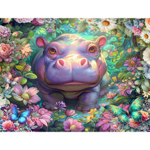 Load image into Gallery viewer, Diamond Painting - Full Square - Hippopotamus (40*30CM)