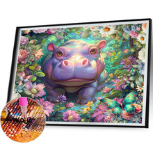 Load image into Gallery viewer, Diamond Painting - Full Square - Hippopotamus (40*30CM)