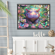 Load image into Gallery viewer, Diamond Painting - Full Square - Hippopotamus (40*30CM)
