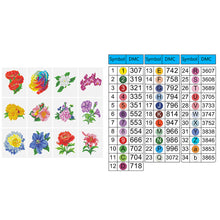 Load image into Gallery viewer, 12pcs Mini Diamond Painting Set - Full Round - flowers (15*18CM)