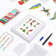 Load image into Gallery viewer, 12pcs Mini Diamond Painting Set - Full Round - bird (15*18CM)