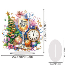 Load image into Gallery viewer, New Year Vibe Desktop Diamond Painting Art Kits DIY Rhinestones Ornaments