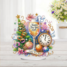 Load image into Gallery viewer, New Year Vibe Desktop Diamond Painting Art Kits DIY Rhinestones Ornaments