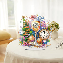 Load image into Gallery viewer, New Year Vibe Desktop Diamond Painting Art Kits DIY Rhinestones Ornaments