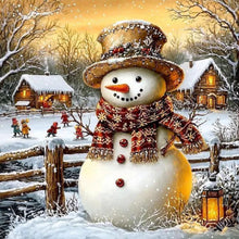 Load image into Gallery viewer, Diamond Painting - Full Round - Snowman (30*30CM)
