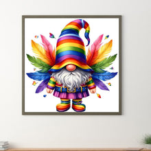 Load image into Gallery viewer, Diamond Painting - Full Round - Colorful feather gnome (30*30CM)
