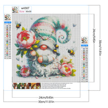 Load image into Gallery viewer, Diamond Painting - Full Round - Flowers and gnomes (30*30CM)