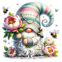 Load image into Gallery viewer, Diamond Painting - Full Round - Flowers and gnomes (30*30CM)