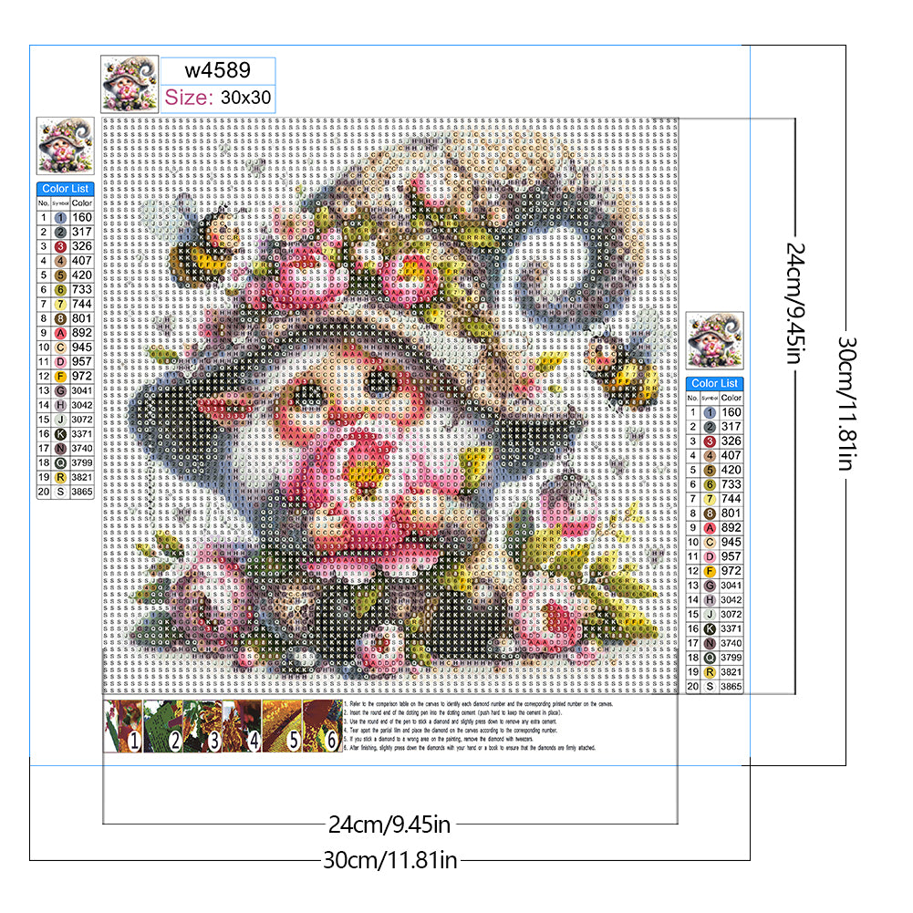 Diamond Painting - Full Round - Spring gnome (30*30CM)