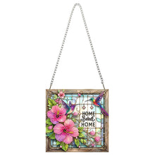 Load image into Gallery viewer, Acrylic Special Shape Sweet Home Diamond Painting Pendants for Home Decor