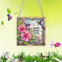 Load image into Gallery viewer, Acrylic Special Shape Sweet Home Diamond Painting Pendants for Home Decor