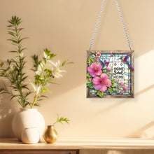 Load image into Gallery viewer, Acrylic Special Shape Sweet Home Diamond Painting Pendants for Home Decor