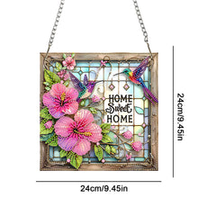 Load image into Gallery viewer, Acrylic Special Shape Sweet Home Diamond Painting Pendants for Home Decor