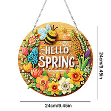 Load image into Gallery viewer, Acrylic Special Shape Hello Spring Diamond Painting Pendants for Home Decor