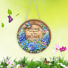 Load image into Gallery viewer, Acrylic Special Shape Welcome Home Diamond Painting Pendants for Home Decor