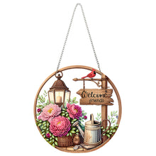 Load image into Gallery viewer, Acrylic Special Shape Welcome Home Diamond Painting Pendants for Home Decor