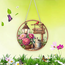 Load image into Gallery viewer, Acrylic Special Shape Welcome Home Diamond Painting Pendants for Home Decor