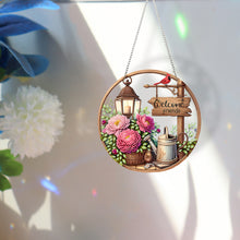 Load image into Gallery viewer, Acrylic Special Shape Welcome Home Diamond Painting Pendants for Home Decor