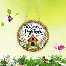 Load image into Gallery viewer, Acrylic Special Shape Dog House Diamond Painting Pendants for Home Decor