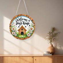 Load image into Gallery viewer, Acrylic Special Shape Dog House Diamond Painting Pendants for Home Decor