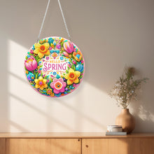 Load image into Gallery viewer, Acrylic Special Shape Hello Spring Diamond Painting Pendants for Home Decor