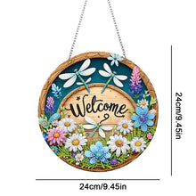 Load image into Gallery viewer, Acrylic Special Shape Welcome Diamond Painting Pendants for Home Decor