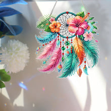 Load image into Gallery viewer, Acrylic Special Shape Flowers Dreamcatcher Diamond Painting Hanging Ornaments