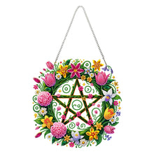 Load image into Gallery viewer, Acrylic Special Shape Pentacle Garland Diamond Painting Hanging Ornaments