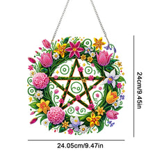 Load image into Gallery viewer, Acrylic Special Shape Pentacle Garland Diamond Painting Hanging Ornaments