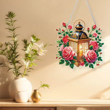 Load image into Gallery viewer, Acrylic Special Shape Flowers Lantern Diamond Painting Hanging Ornaments