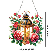 Load image into Gallery viewer, Acrylic Special Shape Flowers Lantern Diamond Painting Hanging Ornaments