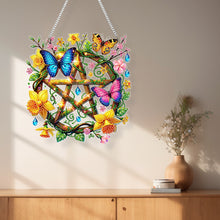 Load image into Gallery viewer, Acrylic Special Shape Pentacle Garland Diamond Painting Hanging Ornaments