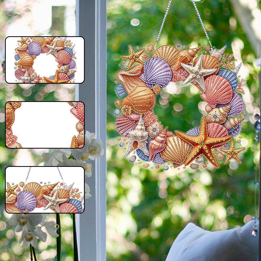 Clownfish Sea World Garland 5D DIY Diamond Painting Dots Pendant for Wall Window