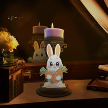 Load image into Gallery viewer, Carrot Bunny Diamond Painting Candle Holder Ornaments Aromatherapy Candle Holder