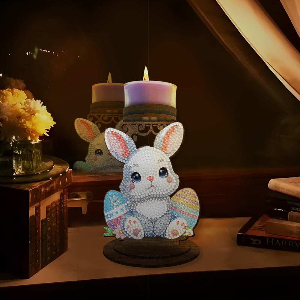 Carrot Bunny Diamond Painting Candle Holder Ornaments Aromatherapy Candle Holder