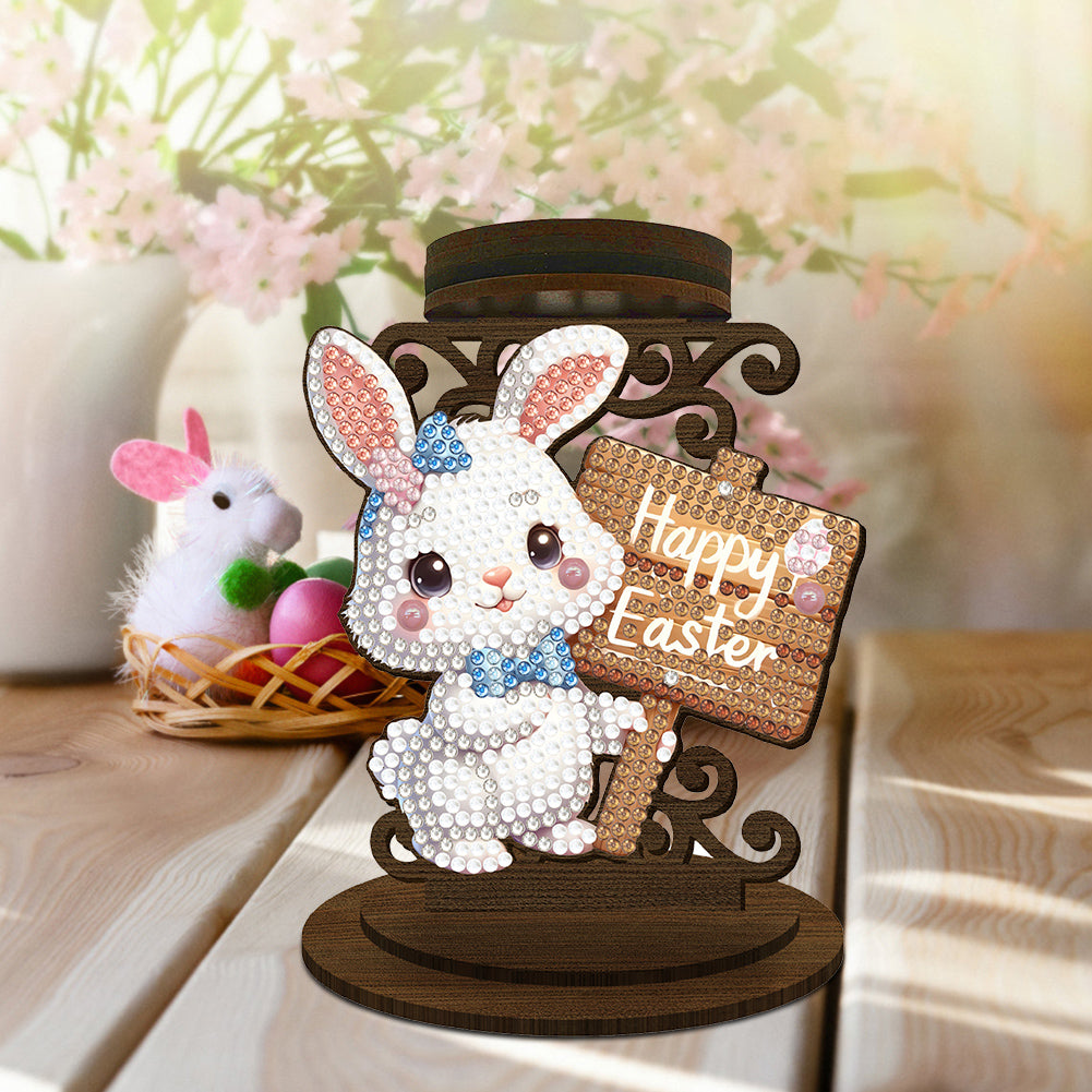 Carrot Bunny Diamond Painting Candle Holder Ornaments Aromatherapy Candle Holder