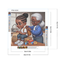 Load image into Gallery viewer, Diamond Painting - Full Round - mother and child going to school (40*40CM)