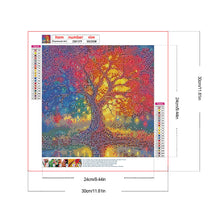 Load image into Gallery viewer, Diamond Painting - Full Round - Colorful tree of life (30*30CM)