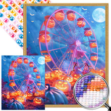 Load image into Gallery viewer, AB Diamond Painting - Full Round - Pumpkin Lantern Ferris Wheel (40*50CM)