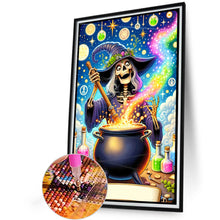 Load image into Gallery viewer, AB Diamond Painting - Full Round - Skeleton Witch Brewing Medicine (40*60CM)