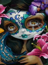Load image into Gallery viewer, Diamond Painting - Full Round - Day Of The Dead Big-Eyed Girl (30*40CM)