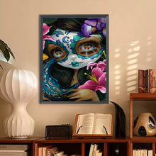 Load image into Gallery viewer, Diamond Painting - Full Round - Day Of The Dead Big-Eyed Girl (30*40CM)