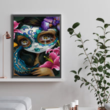 Load image into Gallery viewer, Diamond Painting - Full Round - Day Of The Dead Big-Eyed Girl (30*40CM)